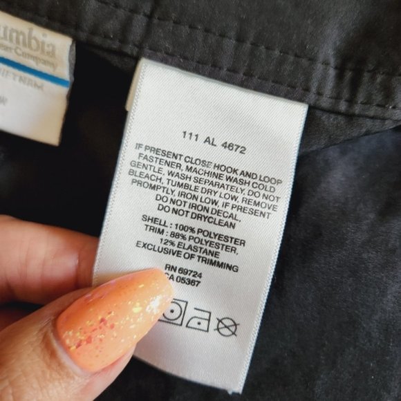 Columbia Black Swim Board Shorts Trunks Cover-Up Beach Swimsuit Womens 14 - Picture 8 of 8